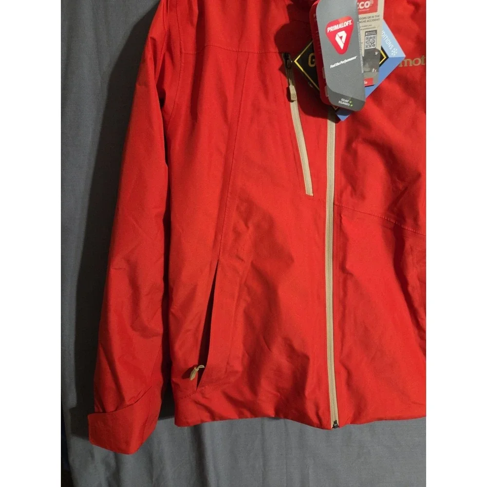 NEW Marmot Lightray Men's M Gore-Tex Recco Ski Parka/Jacket/Coat Orange $350
